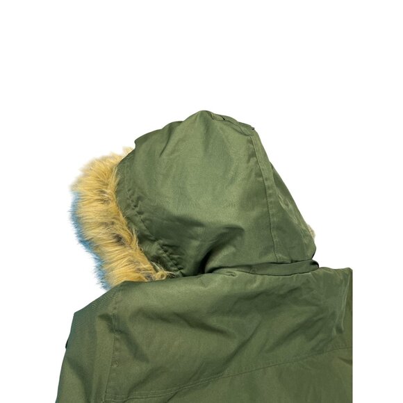 AWAKND LAND 3XL Mens Green Parka Faux Fur Hood WINTER COAT SIZE 3XL SKU 9294 - Picture 12 of 16